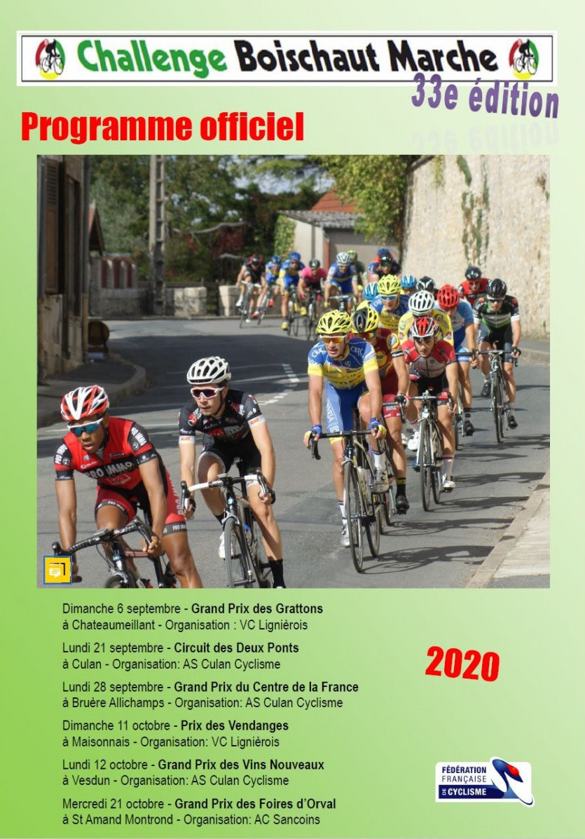 Course cycliste best sale octobre 2020