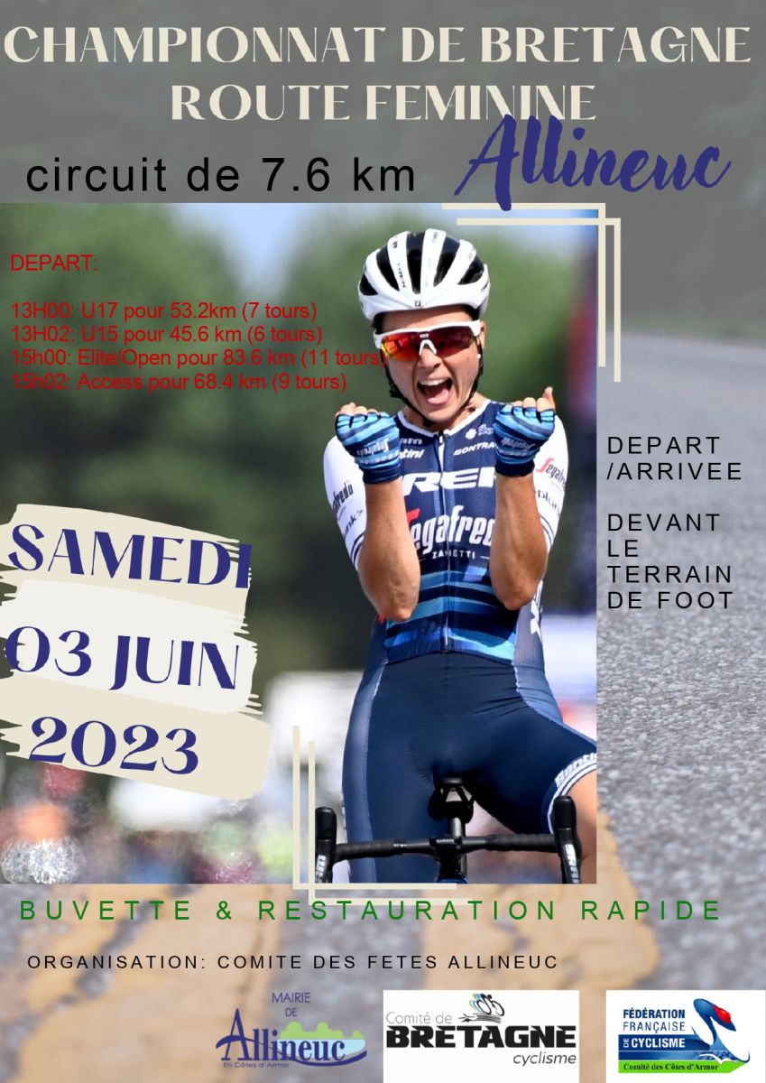 Route - calendrier des Coupes de Bretagne 2024 - Comité de Bretagne de  Cyclisme